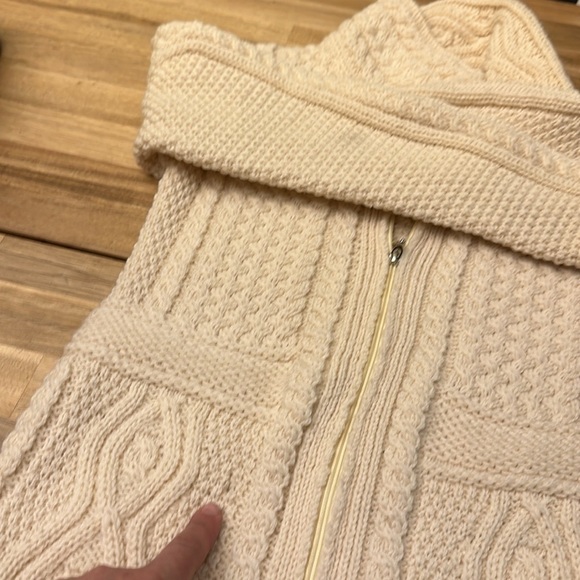 ARAN MOR ⭐️ Ireland 100% merino wool cardigan - Picture 10 of 11